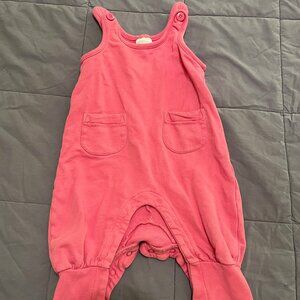 Hanna Andersson French Terry Overalls + Lap Shirt 6-12 mo